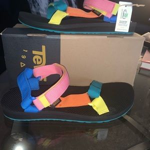 Teva multi color sandals